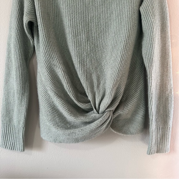 Offline Aerie Green Twist Front Knit Sweater Medium - Picture 3 of 7